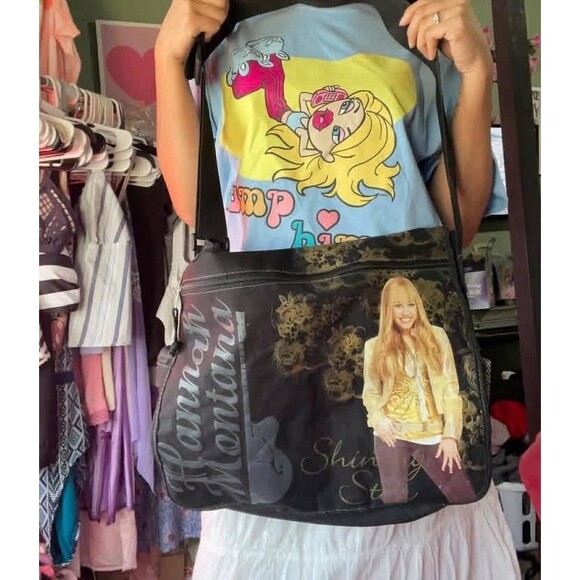 Disney Hannah Montana Senior HS Messenger Bag Shining Star Y2K McBling Pop Star main image 10